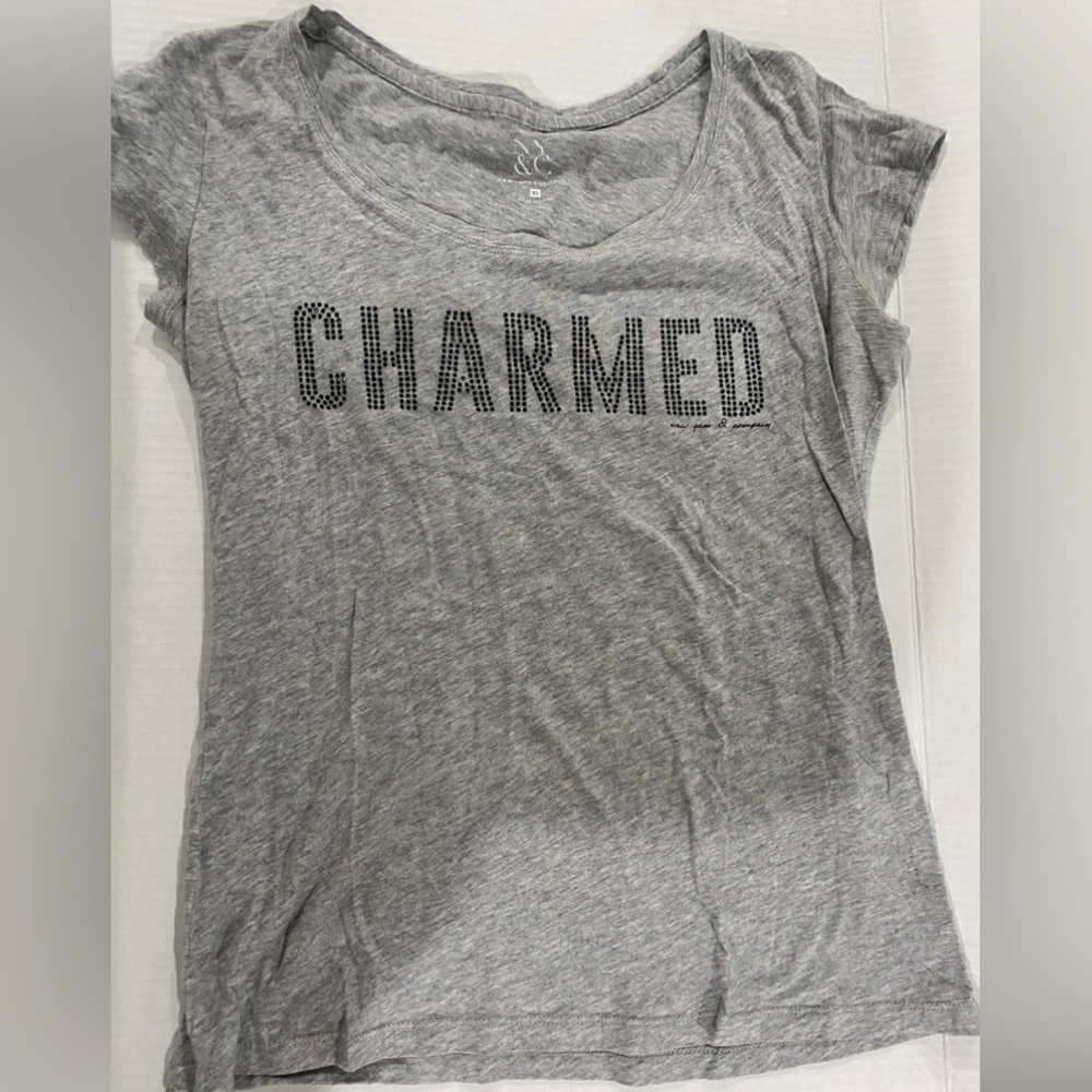 New York & Company women’s short sleeve graphic Tshirt charmed size xs